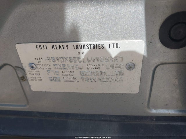 Продаж на аукціоні авто 2006 Subaru B9 Tribeca Limited 7-passenger, vin: 4S4WX85C164425327, номер лоту: 45887956