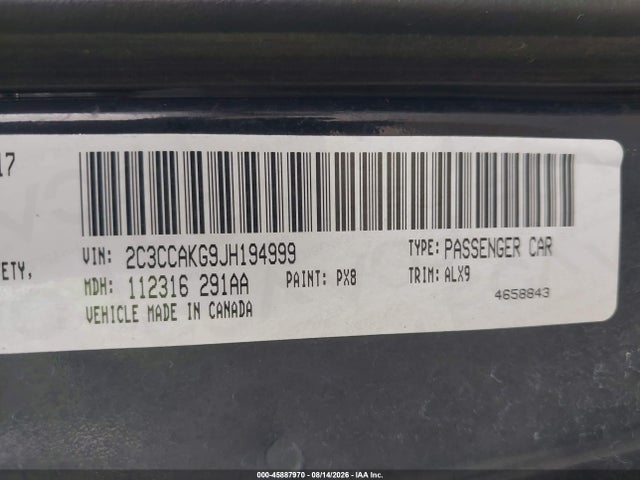 Chrysler 300 Limited Awd 2018 2C3CCAKG9JH194999 Image 9