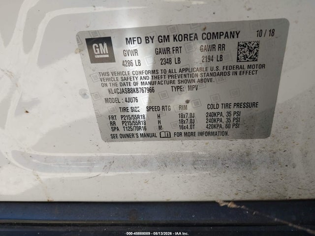 Buick Encore Fwd Preferred 2019 KL4CJASB8KB767966 Image 9
