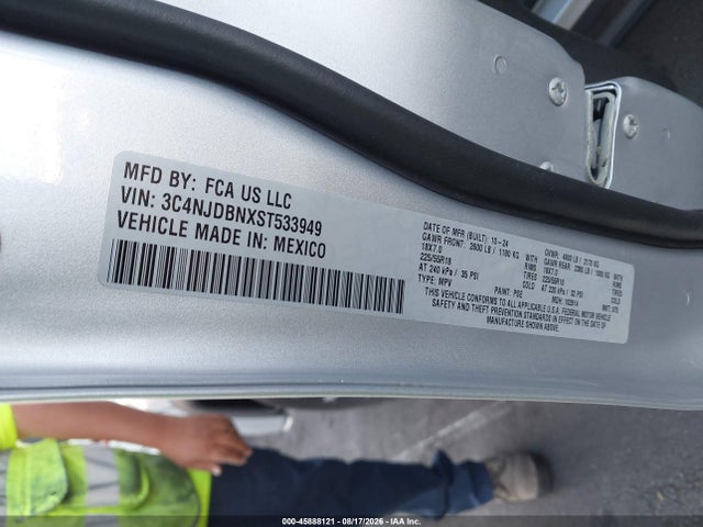 Aukcja sprzedaży 2025 Jeep Compass Latitude 4x4, vin: 3C4NJDBNXST533949, numer aukcji: 45888121