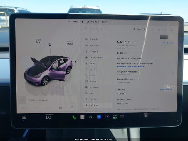 Aukcja sprzedaży 2023 Tesla Model Y Awd/long Range Dual Motor All-wheel Drive, vin: 7SAYGDEEXPF638927, numer aukcji: 45888147