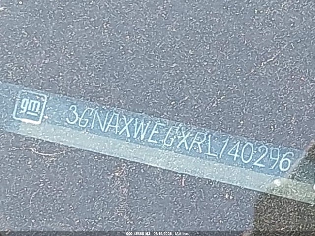 Продаж на аукціоні авто 2024 Chevrolet Equinox Awd Rs, vin: 3GNAXWEGXRL140296, номер лоту: 45888163