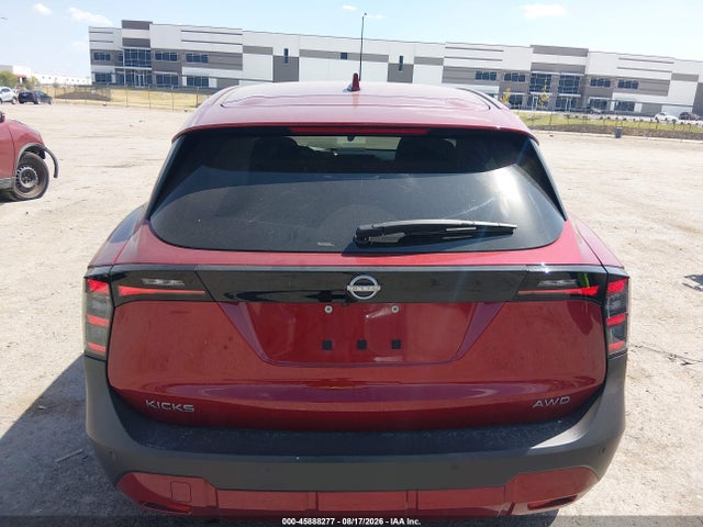 2025 Nissan Kicks Sv Intelligent Awd მანქანა იყიდება აუქციონზე, vin: 3N8AP6CB7SL321964, აუქციონის ნომერი: 45888277