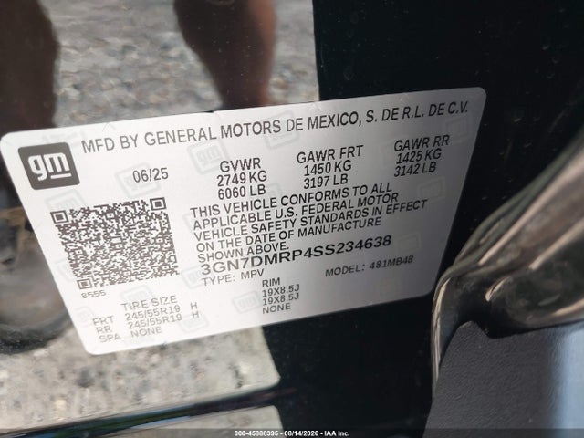 Chevrolet Equinox Ev Lt 1 2025 3GN7DMRP4SS234638 Image 9