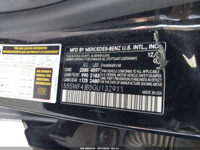 Mercedes-Benz C 300 2016 55SWF4JB5GU132911 Image 9