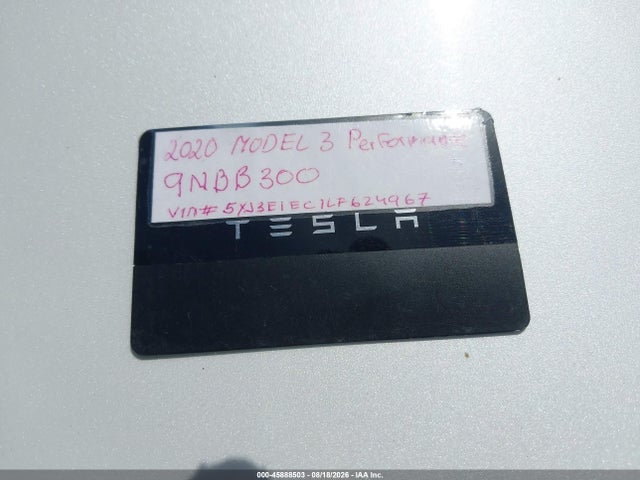 Aukcja sprzedaży 2020 Tesla Model 3 Performance Dual Motor All-wheel Drive, vin: 5YJ3E1EC1LF624967, numer aukcji: 45888503