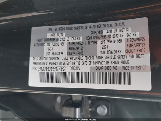 3MVDMBCM3SM773821 Mazda Cx-30 2.5 S Preferred Package