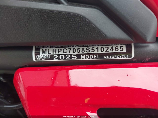 Honda Cbr500 Ra 2025 MLHPC7058S5102465 Image 10