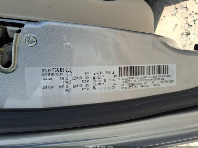 Продажа на аукционе авто 2018 Dodge Grand Caravan Se, vin: 2C4RDGBG6JR339920, номер лота: 45888754