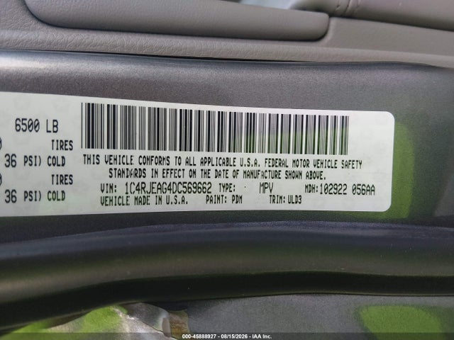 Продаж на аукціоні авто 2013 Jeep Grand Cherokee Laredo, vin: 1C4RJEAG4DC569662, номер лоту: 45888927