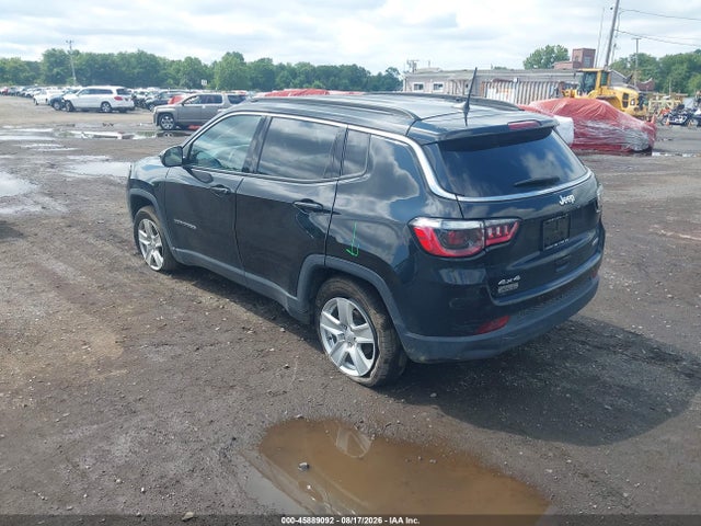 Aukcja sprzedaży 2022 Jeep Compass Latitude 4x4, vin: 3C4NJDBBXNT123422, numer aukcji: 45889092