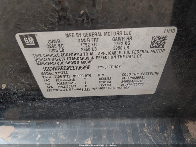 Chevrolet Silverado 1500 Lt 2014 1GCVKREC9EZ195896 Image 9