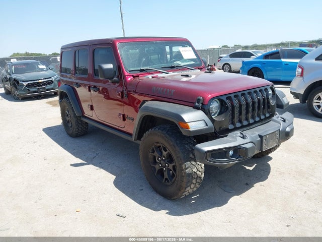 Aukcja sprzedaży 2021 Jeep Wrangler Unlimited Willys 4x4, vin: 1C4HJXDN0MW557587, numer aukcji: 45889156