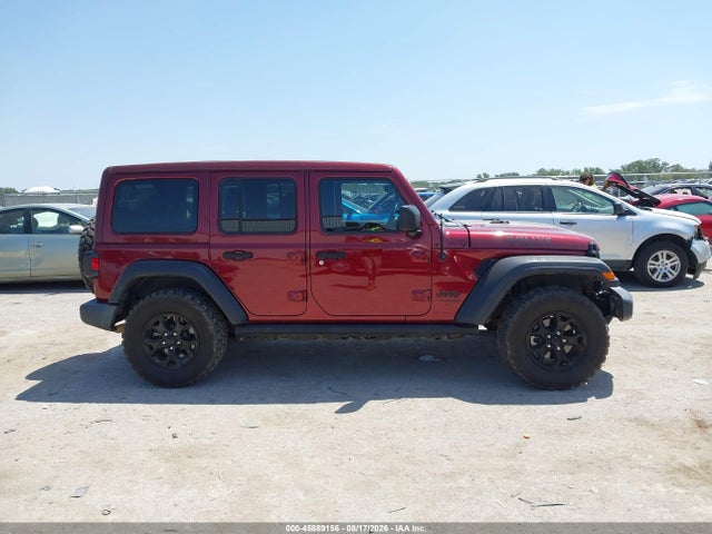 Aukcja sprzedaży 2021 Jeep Wrangler Unlimited Willys 4x4, vin: 1C4HJXDN0MW557587, numer aukcji: 45889156