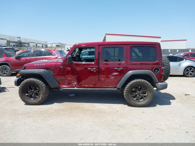 Aukcja sprzedaży 2021 Jeep Wrangler Unlimited Willys 4x4, vin: 1C4HJXDN0MW557587, numer aukcji: 45889156