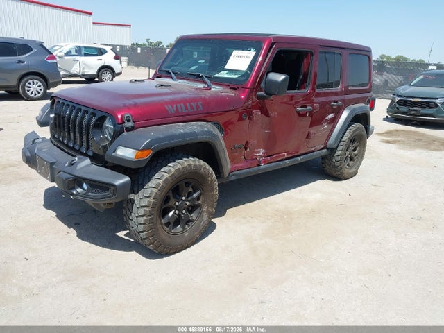 Aukcja sprzedaży 2021 Jeep Wrangler Unlimited Willys 4x4, vin: 1C4HJXDN0MW557587, numer aukcji: 45889156