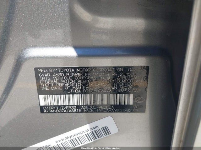 Lexus IS 200T 2016 JTHBA1D21G5026478 Image 9