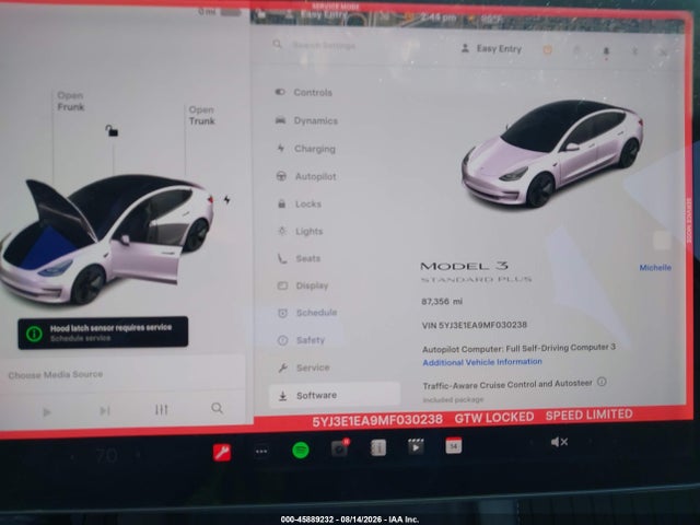 Aukcja sprzedaży 2021 Tesla Model 3 Standard Range Plus Rear-wheel Drive, vin: 5YJ3E1EA9MF030238, numer aukcji: 45889232