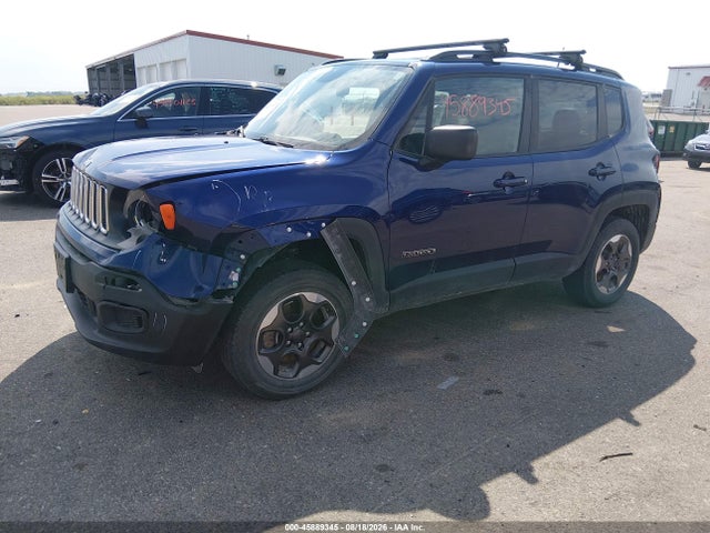 2017 Jeep Renegade Sport მანქანა იყიდება აუქციონზე, vin: ZACCJBAB2HPG36916, აუქციონის ნომერი: 45889345