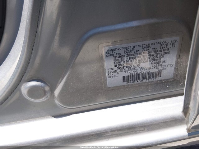 Aukcja sprzedaży 2013 Nissan Sentra Sv, vin: 3N1AB7AP8DL797354, numer aukcji: 45889346