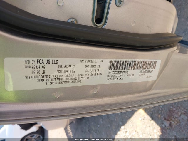 Aukcja sprzedaży 2015 Chrysler 300 300s, vin: 2C3CCABG3FH763532, numer aukcji: 45889351