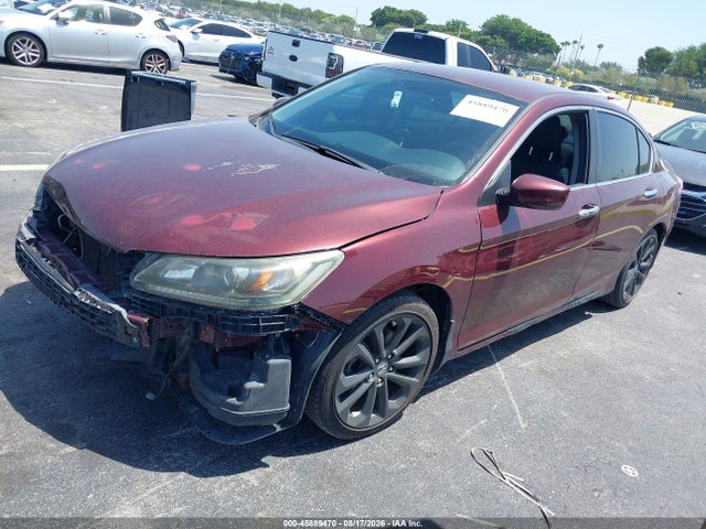 2014 Honda Accord Sport მანქანა იყიდება აუქციონზე, vin: 1HGCR2F52EA014633, აუქციონის ნომერი: 45889470
