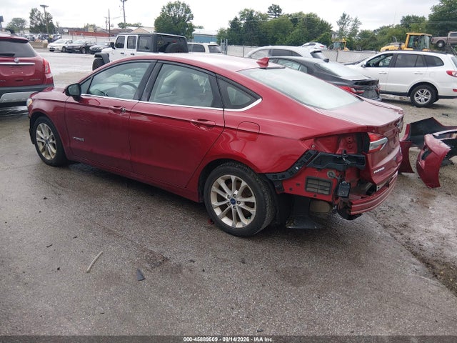 2019 Ford Fusion Hybrid Se მანქანა იყიდება აუქციონზე, vin: 3FA6P0LU5KR242411, აუქციონის ნომერი: 45889509