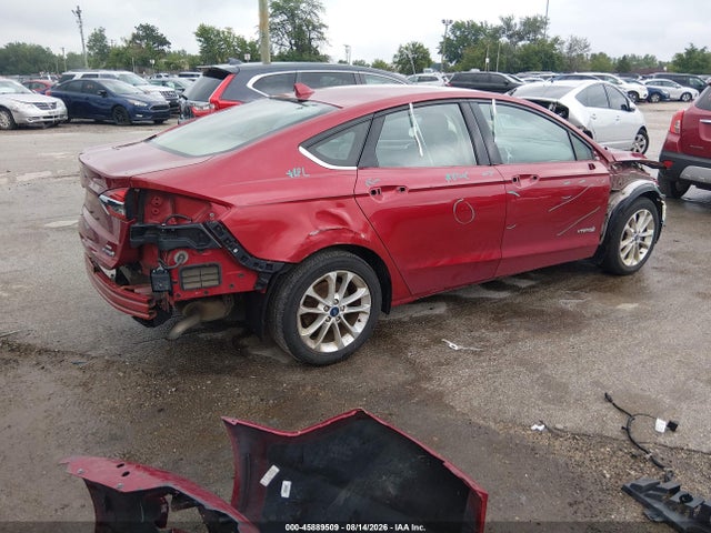 2019 Ford Fusion Hybrid Se მანქანა იყიდება აუქციონზე, vin: 3FA6P0LU5KR242411, აუქციონის ნომერი: 45889509