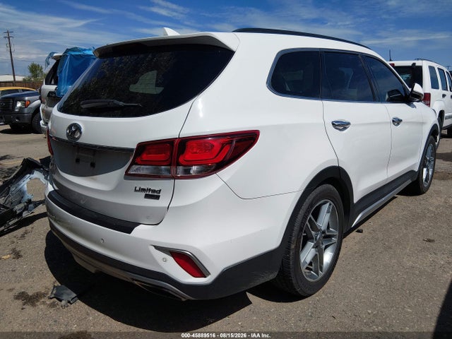 2017 Hyundai Santa Fe Limited Ultimate მანქანა იყიდება აუქციონზე, vin: KM8SR4HF2HU235062, აუქციონის ნომერი: 45889516
