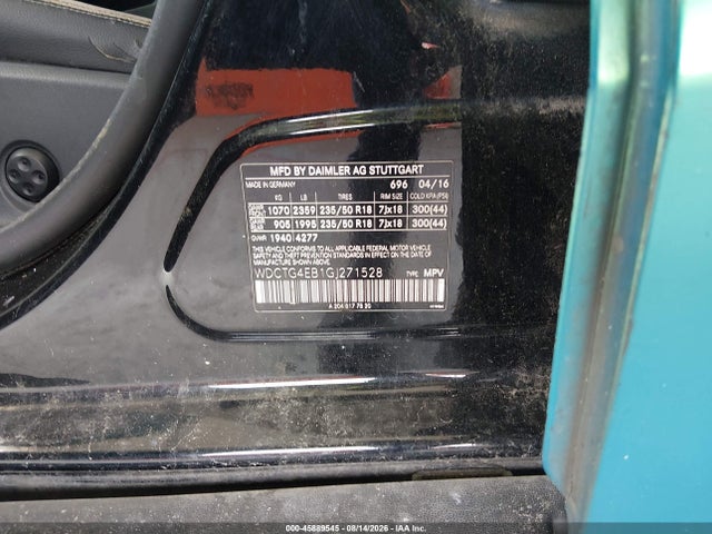 Продаж на аукціоні авто 2016 Mercedes-benz Gla 250, vin: WDCTG4EB1GJ271528, номер лоту: 45889545