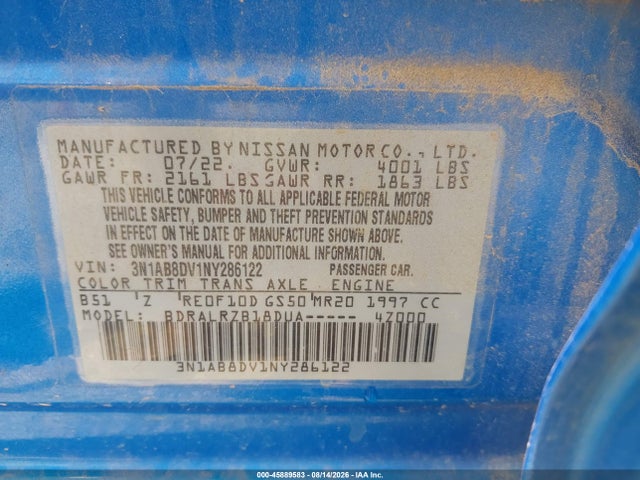 Aukcja sprzedaży 2022 Nissan Sentra Sr Xtronic Cvt, vin: 3N1AB8DV1NY286122, numer aukcji: 45889583