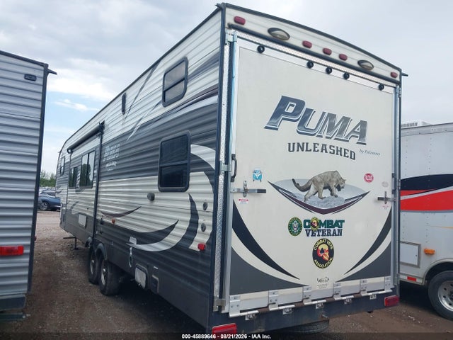 2016 Forest River Puma Toy Hauler Seri მანქანა იყიდება აუქციონზე, vin: 4X4FPTL2XGP057449, აუქციონის ნომერი: 45889646