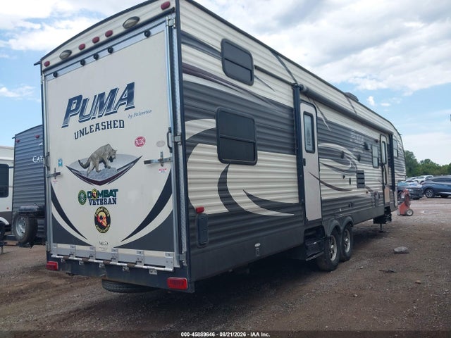 2016 Forest River Puma Toy Hauler Seri მანქანა იყიდება აუქციონზე, vin: 4X4FPTL2XGP057449, აუქციონის ნომერი: 45889646