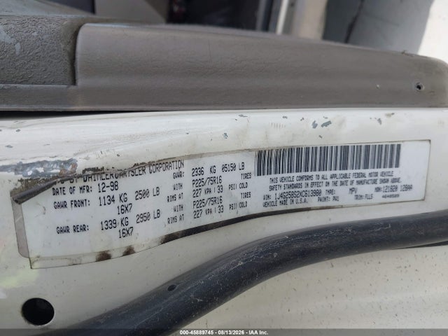45889745 :رقم المزاد ، 1J4G258S2XC613980 vin ، 1999 Jeep Grand Cherokee Laredo مزاد بيع
