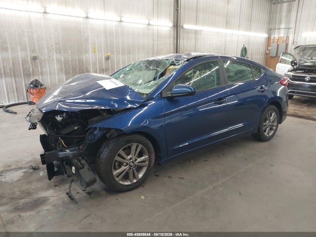 2018 Hyundai Elantra Sel მანქანა იყიდება აუქციონზე, vin: 5NPD84LF4JH345327, აუქციონის ნომერი: 45889846