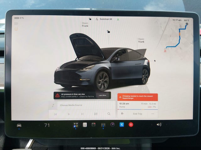 2024 Tesla Model Y Long Range Single Motor Rear-wheel Drive/rwd მანქანა იყიდება აუქციონზე, vin: 7SAYGDED9RF155049, აუქციონის ნომერი: 45889969