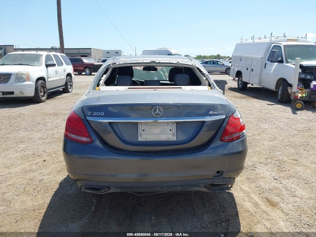 45890040 :رقم المزاد ، 55SWF4KB5FU001233 vin ، 2015 Mercedes-benz C 300 4matic مزاد بيع
