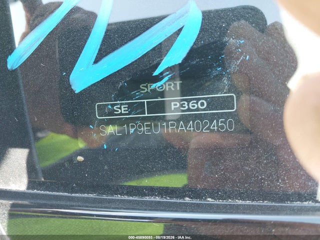 2024 Land Rover Range Rover Sport Se მანქანა იყიდება აუქციონზე, vin: SAL1P9EU1RA402450, აუქციონის ნომერი: 45890053