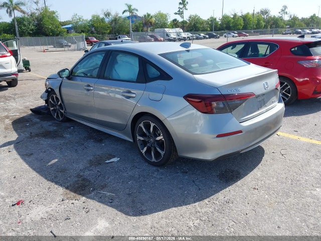 45890167 :رقم المزاد ، 2HGFE4F86SH316213 vin ، 2025 Honda Civic Hybrid Sport/sport Touring مزاد بيع
