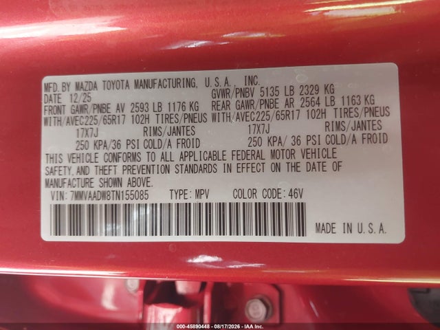 7MMVAADW8TN155085 Mazda Cx-50 Hybrid Premium