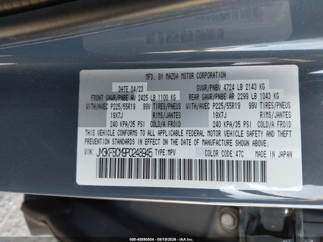 Mazda Cx-5 2.5 S Carbon Edition 2023 JM3KFBCM9P0248945 Image 9