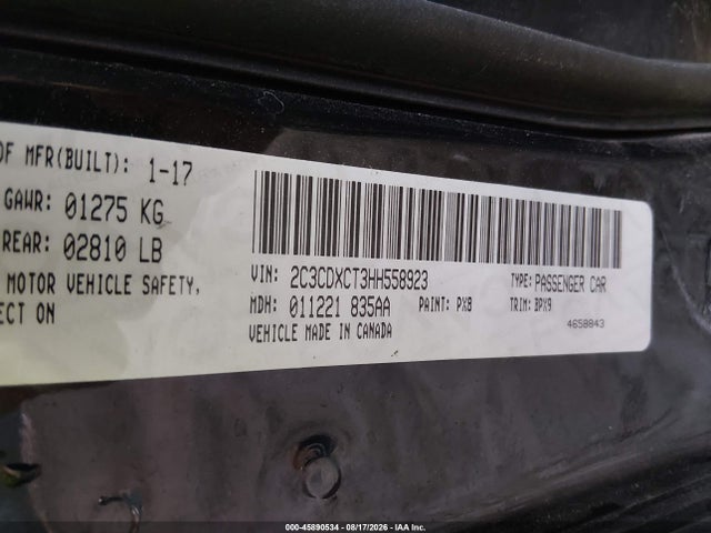 Aukcja sprzedaży 2017 Dodge Charger R/t Rwd, vin: 2C3CDXCT3HH558923, numer aukcji: 45890534