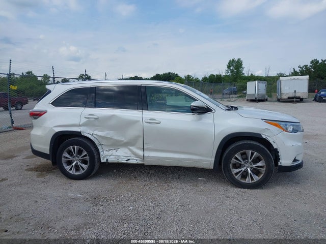2015 Toyota Highlander Xle V6 მანქანა იყიდება აუქციონზე, vin: 5TDJKRFH1FS215778, აუქციონის ნომერი: 45890595
