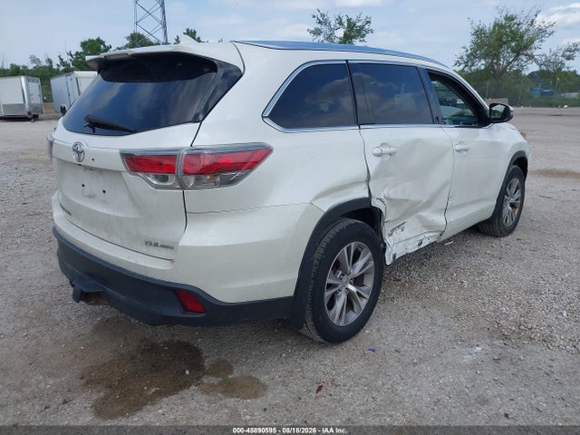 2015 Toyota Highlander Xle V6 მანქანა იყიდება აუქციონზე, vin: 5TDJKRFH1FS215778, აუქციონის ნომერი: 45890595