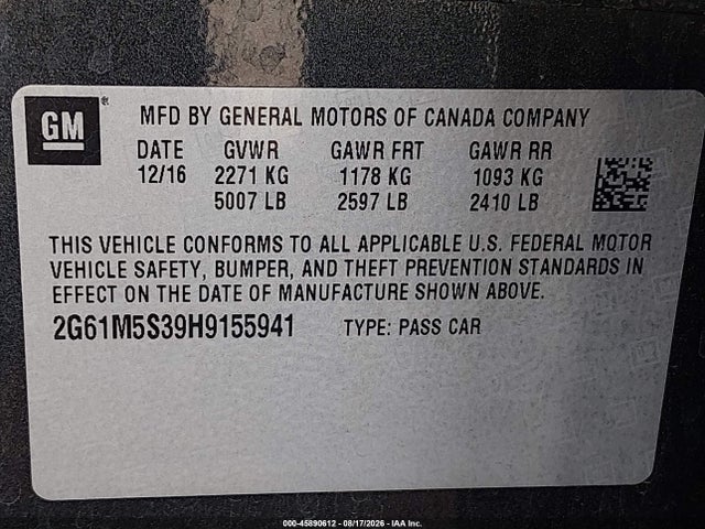Cadillac XTS LUXURY 2017 2G61M5S39H9155941 Image 9
