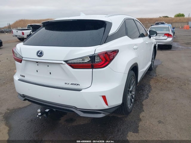 45890685 :رقم المزاد ، 2T2BGMCA3KC030906 vin ، 2019 Lexus Rx 450h F Sport مزاد بيع