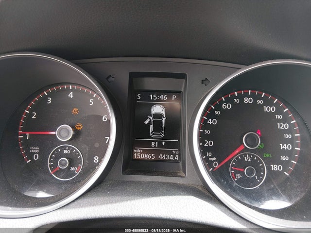 2011 Volkswagen Gti 2-door მანქანა იყიდება აუქციონზე, vin: WVWFD7AJ1BW242701, აუქციონის ნომერი: 45890833