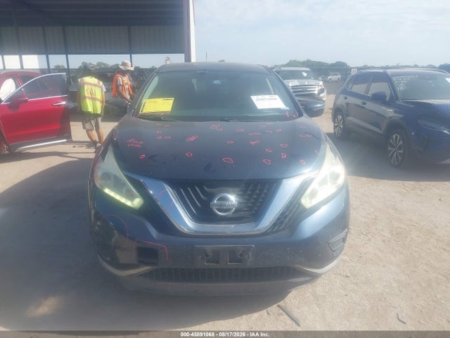 2016 Nissan Murano S მანქანა იყიდება აუქციონზე, vin: 5N1AZ2MG4GN126402, აუქციონის ნომერი: 45891068