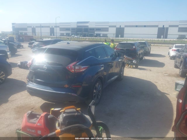2016 Nissan Murano S მანქანა იყიდება აუქციონზე, vin: 5N1AZ2MG4GN126402, აუქციონის ნომერი: 45891068