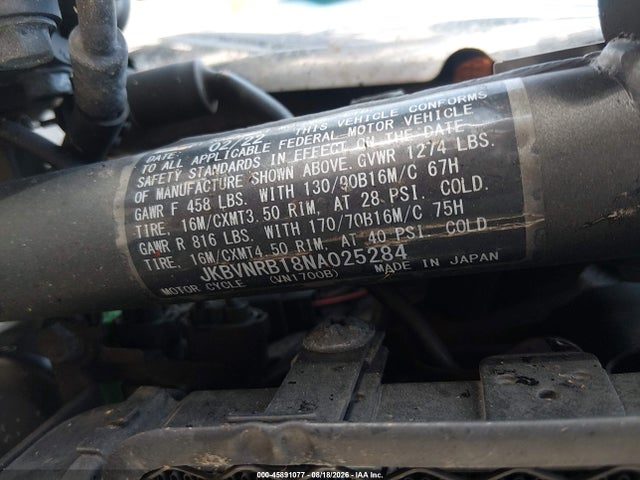 Kawasaki Vn1700 B 2022 JKBVNRB18NA025284 Image 10